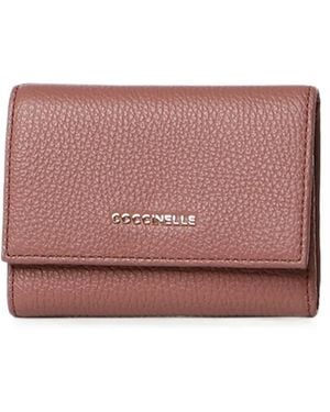 Coccinelle Small Metallic Wallet - Pink