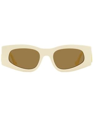 Gucci Gg Geometric-Frame Sunglasses - Metallic