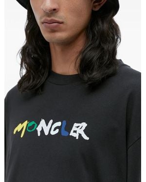 Moncler Sombrero De Pescador Con Logo En Relieve - Negro