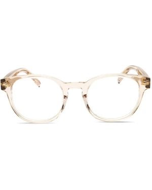 Chopard Brille Mit Rundem Gestell - Natur