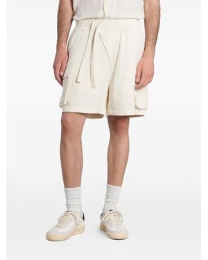 Maharishi Drawstring Cargo Shorts - White