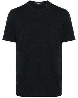 Theory Mélange Cotton T-Shirt - Black