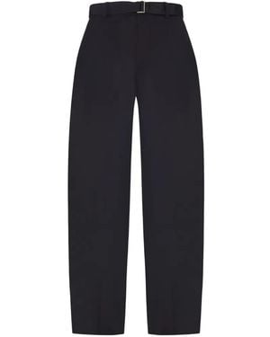 Sacai Belted Tappered Pants - Blue