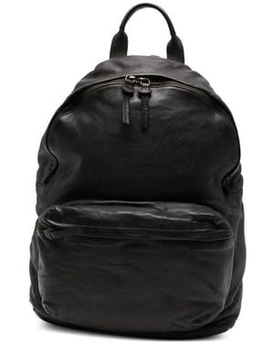Officine Creative Ignis Leather Backpack - Black