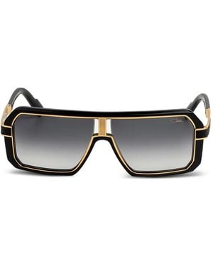 Cazal 8053 Geometric-Frame Sunglasses - Black
