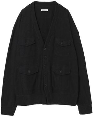 Undercover Patch Pockets Cardigan - Black