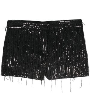 FEDERICA TOSI Sequinned Shorts - Black