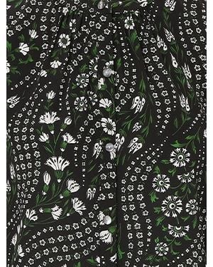 Veronica Beard Blusa Ashlynn con estampado floral - Negro