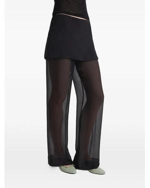 Paloma Wool Archive Silk Layered Trousers - Black