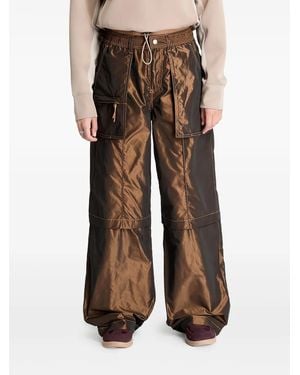 Converse Distressed-Finish Pants - Brown