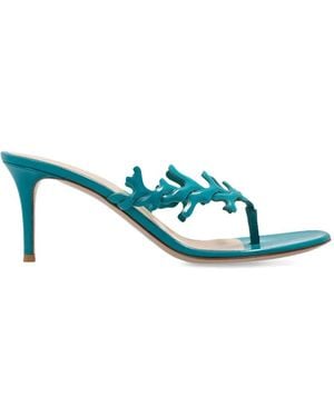 Gianvito Rossi Cutout Heel Trainers - Blue