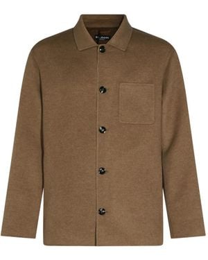 Kiton Button-Up Pocket Jacket - Brown