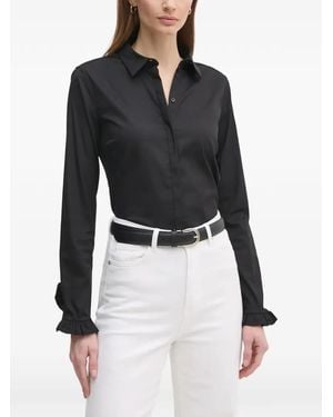 Mos Mosh Mmmattie Ruffled-Cuff Shirt - Black