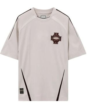 WOOYOUNGMI Embroidered Panel T-Shirt - Grey