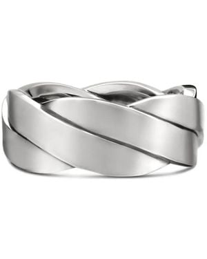 David Yurman Sterling Dy Helios Band Ring (9Mm) - White