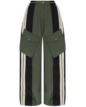 Palm Angels Pocket Straight Trousers - Green