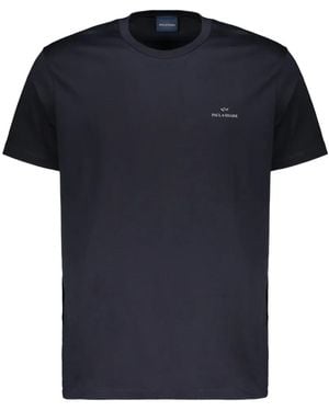 Paul & Shark Logo-Print Crew-Neck T-Shirt - Blue