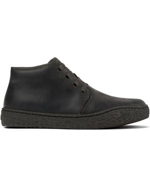 Camper Peu Terreno Lace-Up Leather Desert Boots - Black