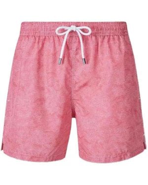 Fedeli Bañador Madeira Con Cruz Estampada - Rosa