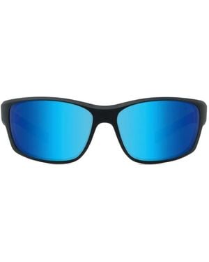Vuarnet Racing Rectangle-Frame Sunglasses - Blue