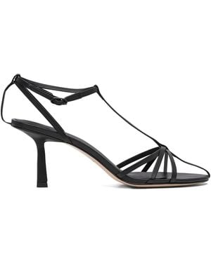 STUDIO AMELIA 70Mm Aviary Leather Sandals - Black