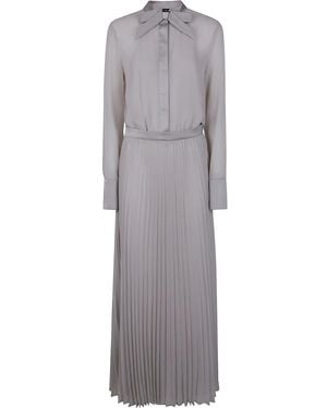 Emporio Armani Bow Detail Maxi Dress - Grey