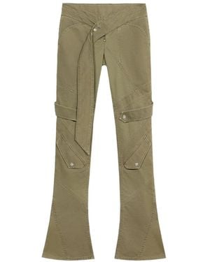 Blumarine Belted Trousers - Green