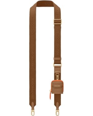 Maison De Sabre Utility Bag Strap With Charm - White