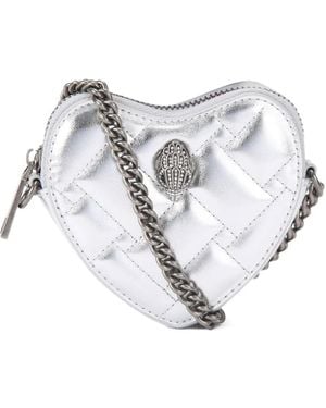 Kurt Geiger Micro Heart Cross Body Bag - White