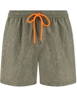 BOGGI Paisley-Print Swim Shorts - Green