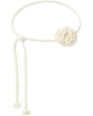 Alanui Ceinture En Crochet - Blanc