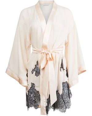 Fleur du Mal Lace-Applique Robe - White