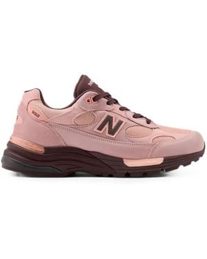 New Balance 992 Paneled Sneakers - Pink