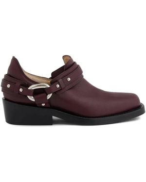 Rabanne Xl Link Biker Ankle Boots - Brown