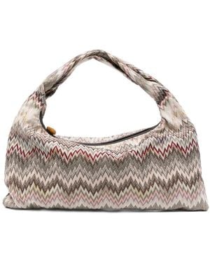 Missoni Zigzag-Pattern Tote Bag - Natural