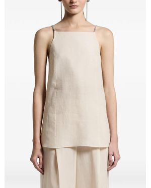 Peserico Sleeveless Top - Natural
