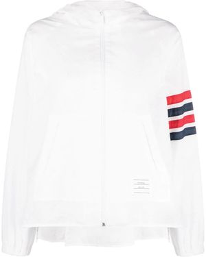 Thom Browne 4-Bar Stripe Jacket - White