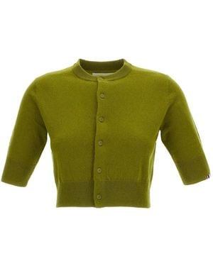 Extreme Cashmere Super Little Cropped Cardigan - Green