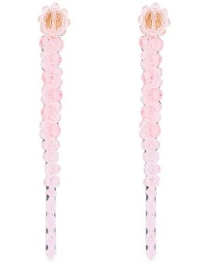 Simone Rocha Beaded Drop Earrings - White