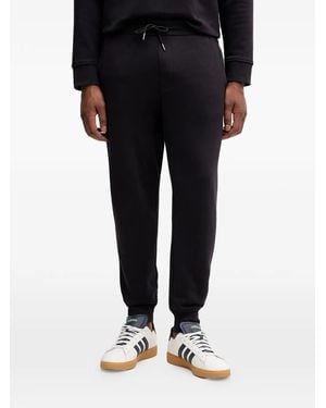 ARMANI EXCHANGE Logo-Plaque Track Trousers - Black