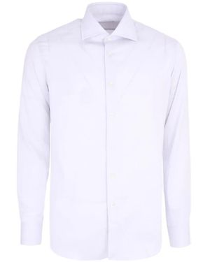 Tombolini Pattern Button Shirt - White