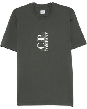 C.P. Company Katoenen T-Shirt Met Logoprint - Zwart