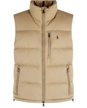 Polo Ralph Lauren Polo Pony Zip Gilet - Natural