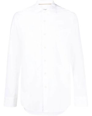 Tintoria Mattei 954 Long-Sleeved Cotton Shirt - White