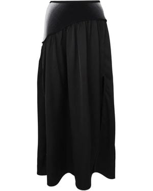Ph5 Ayu Side-Slit Long Skirt - Black