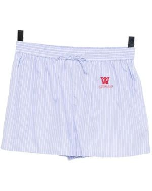 Off-White c/o Virgil Abloh Striped Shorts - ブルー