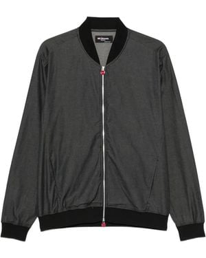 Kiton Zip-Fastening Bomber Jacket - Black