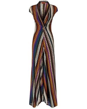 Missoni ストライプ ドレス - ホワイト