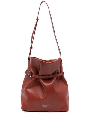 Emporio Armani バックルディテール ハンドバッグ - レッド