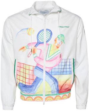 CASABLANCA Jacke Mit Illustrations-Print - Grau